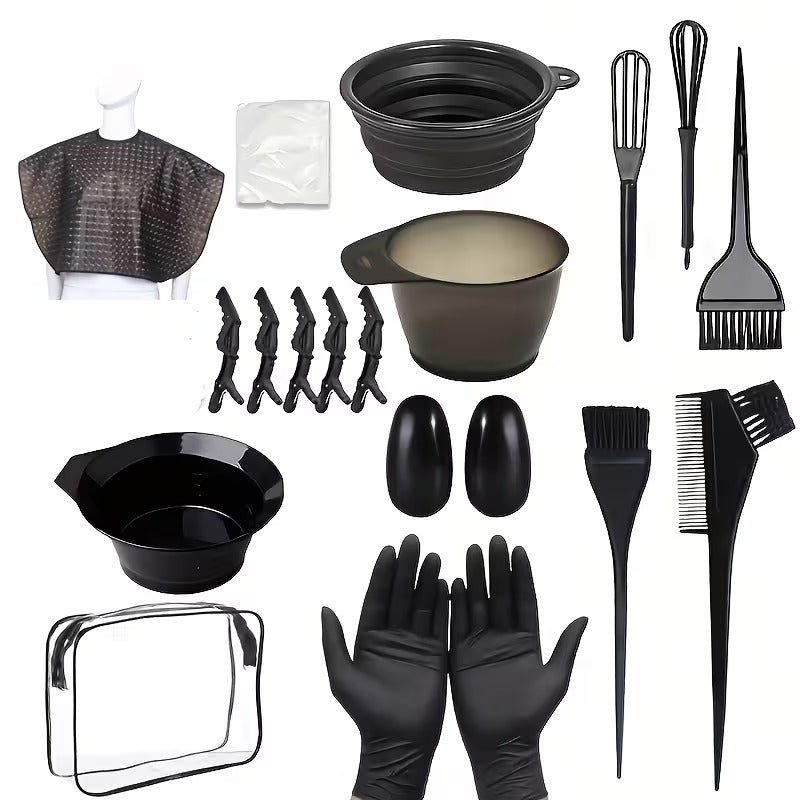 Kit Profissional de Coloração de Cabelo 23 Peças