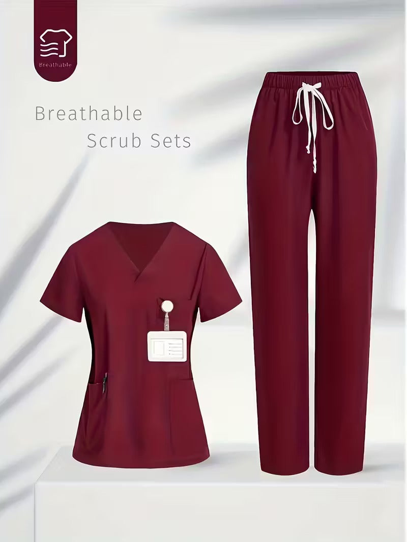 Conjunto De 2 Pecas De Uniforme Feminino